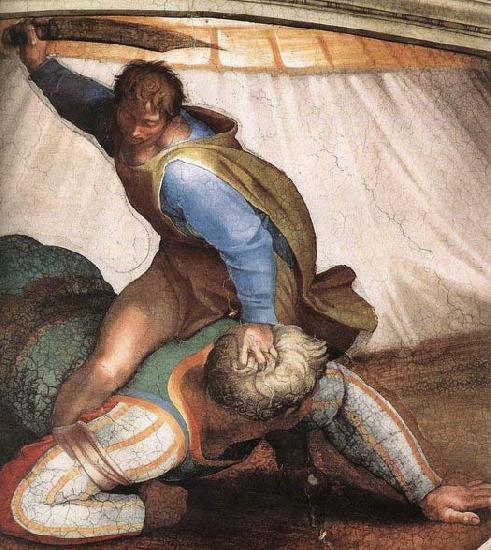 Michelangelo Buonarroti David and Goliath Germany oil painting art
